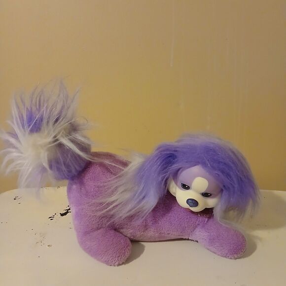 Just Play Puppy Surprise Riley Purple Stuffed Plush Animal Toy Dog w/ 2 Puppies - Picture 2 of 12